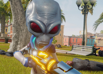 Крипто разносит в щепки Зону 42 в новом трейлере Destroy All Humans!